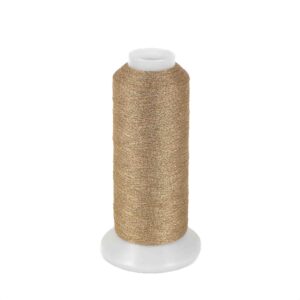 product photo gold machine embroidery yarn