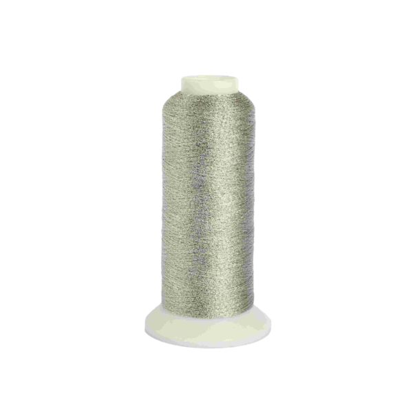 super bright silver metallic yarn machine embroidery silver machine embroidery metallic yarn 3000m