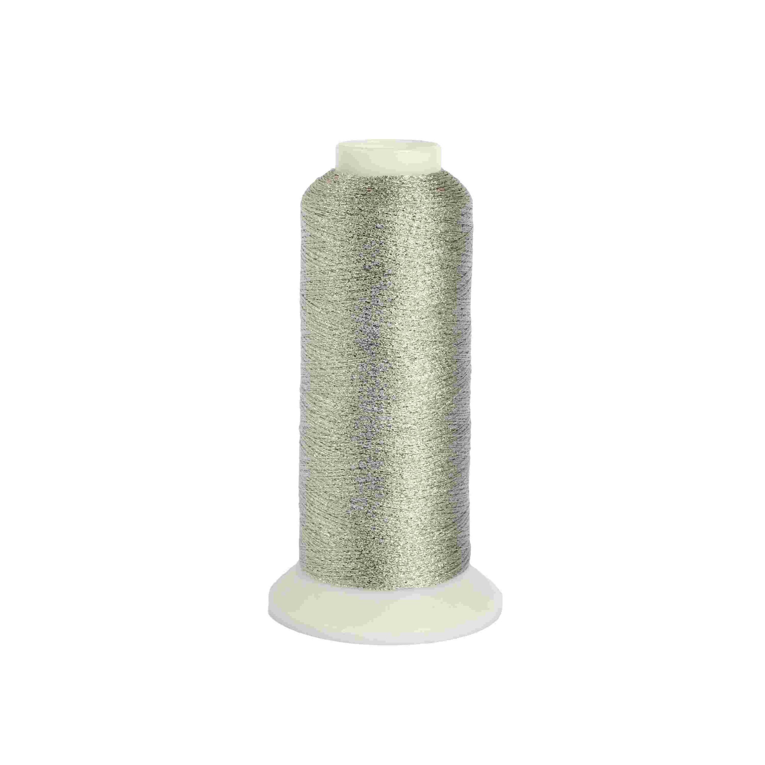 super bright silver metallic yarn machine embroidery
