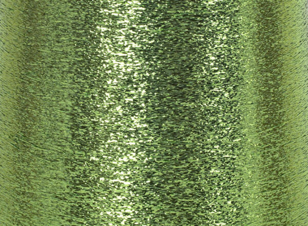 Bulk order lurex metallic yarn in light green color. 8kgs 16 bobbins. Buy more for less.