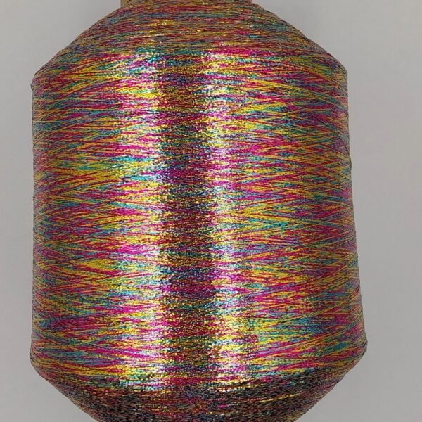 Bulk order lurex metallic yarn in multicolor. 6kgs 12 bobbins. Buy more for less.